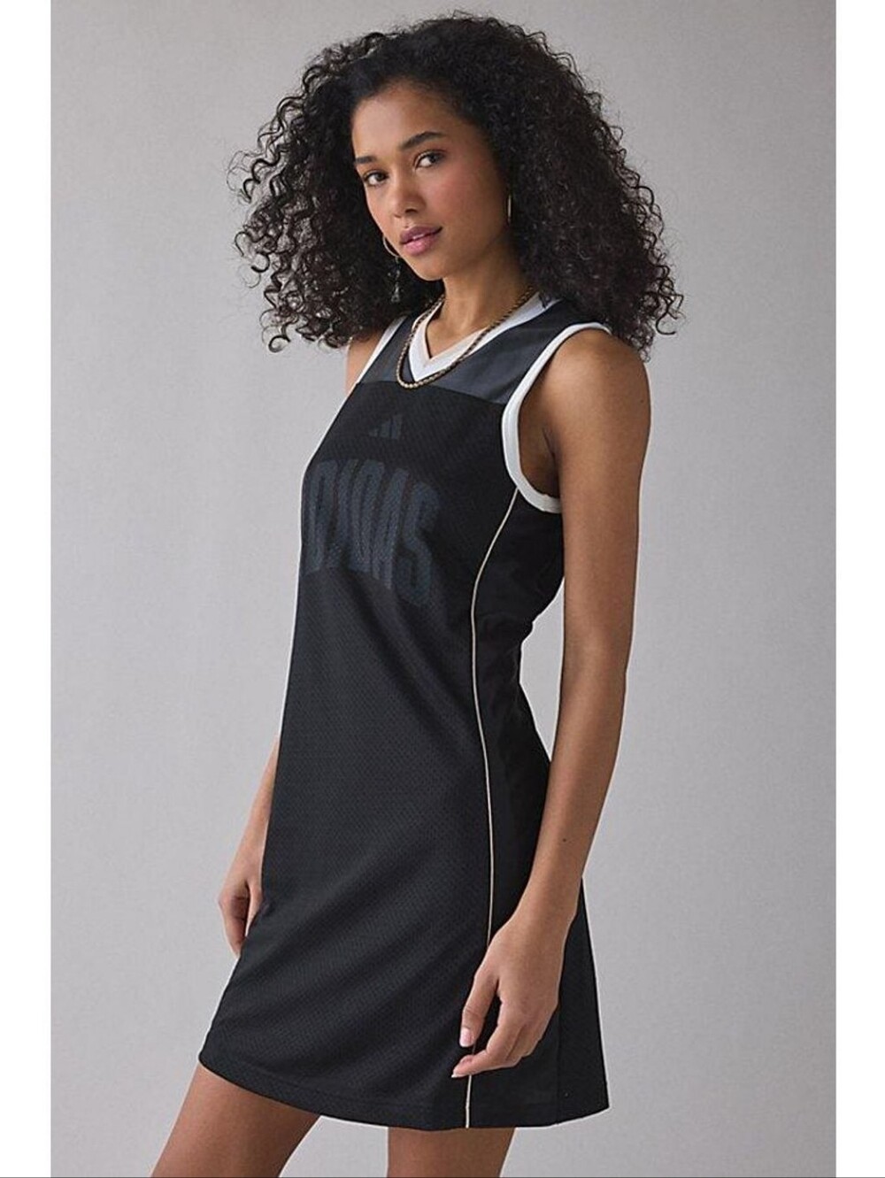 adidas Stadium Sleeveless Mesh Mini Dress Black Nwt